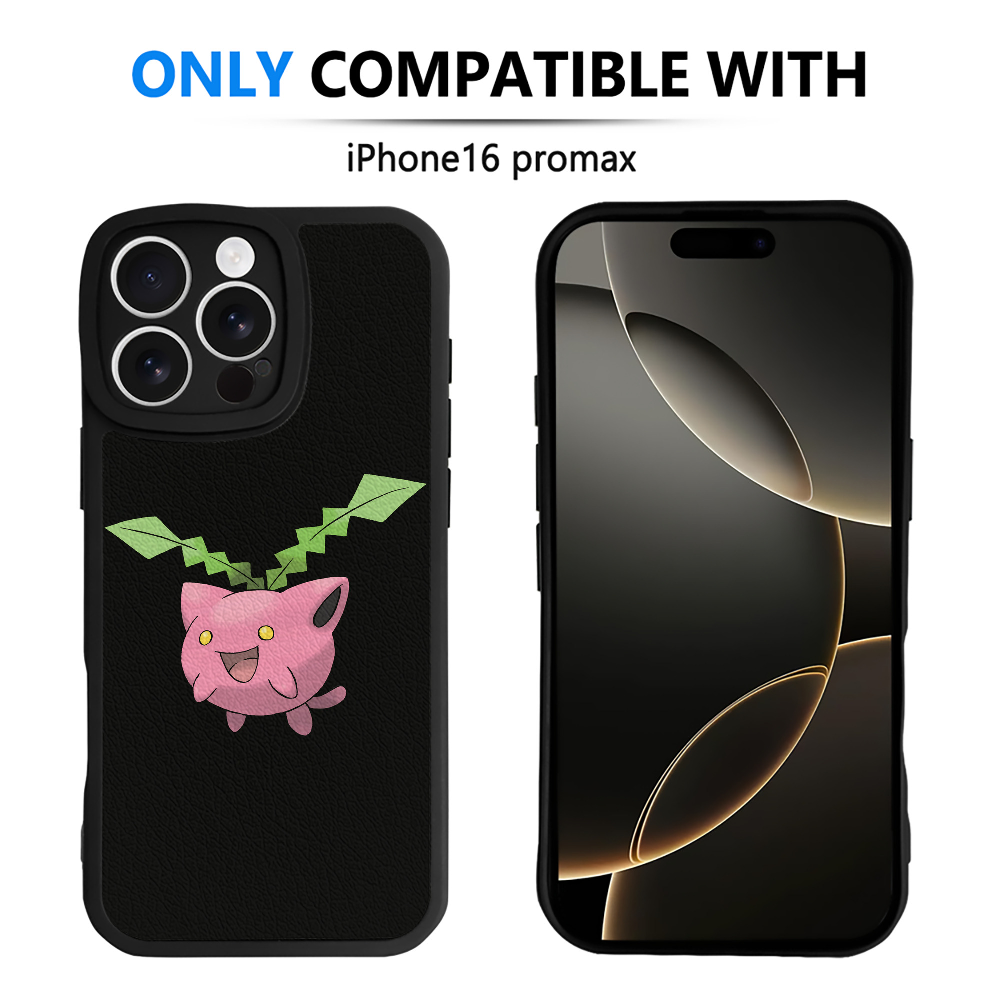 （画像用） ポケットモンスター Pokémon 【iPhone 16シリーズ対応】シリコンスマホケース（レザー調） 材質：シリコン